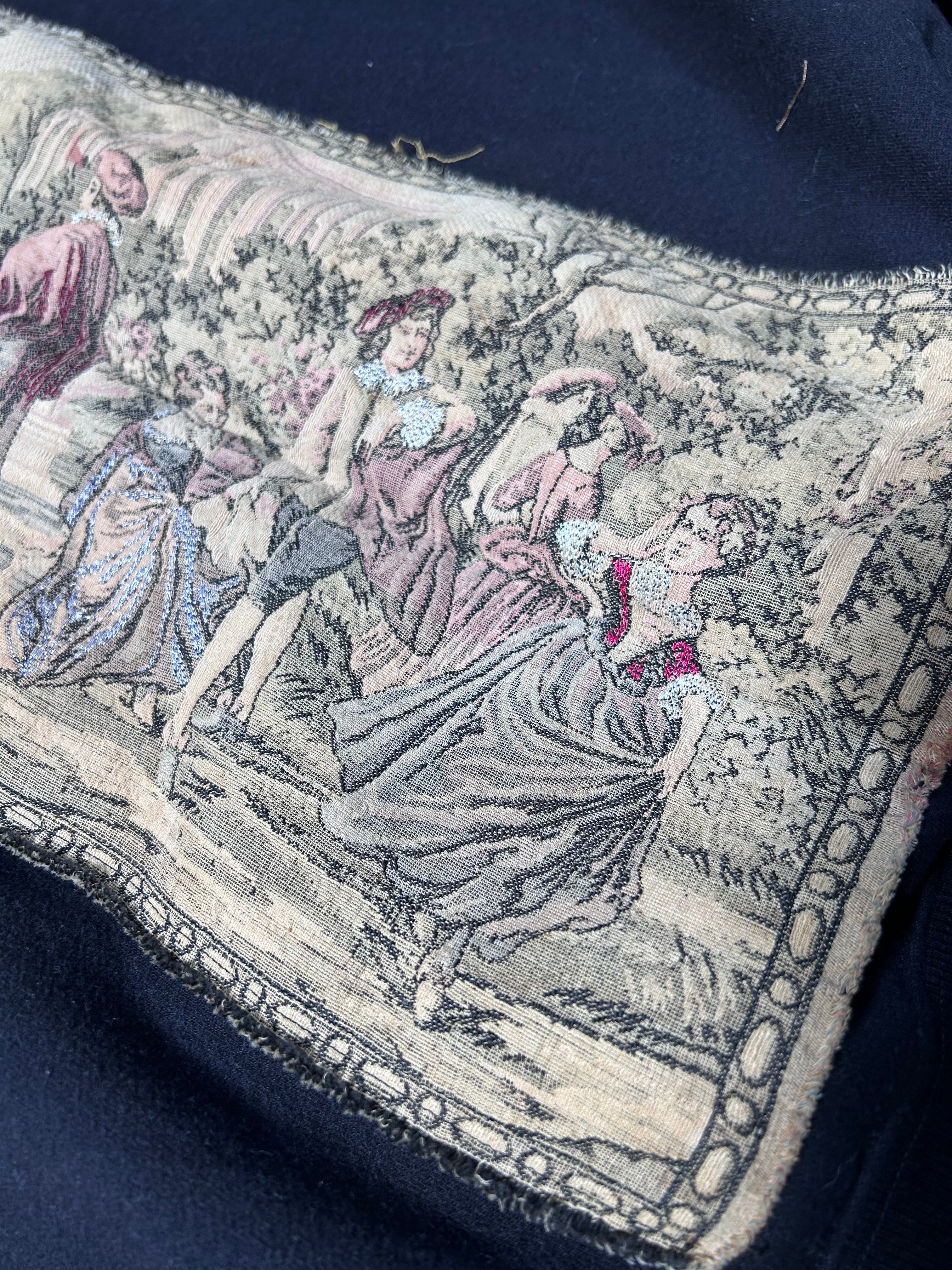 Black Vintage Tapestry Sweater