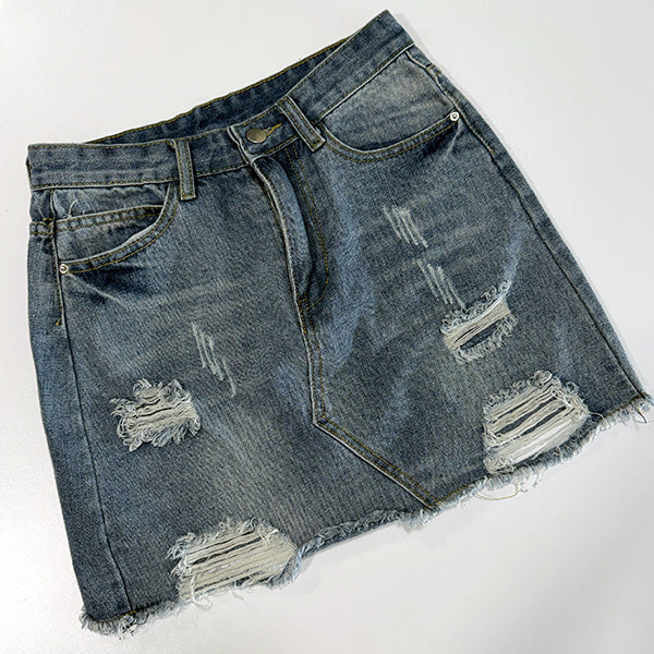 La Selección Denim Skirt