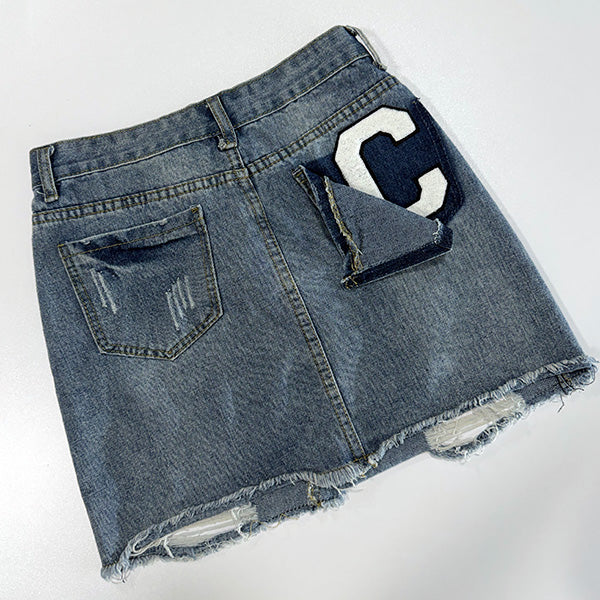 La Selección Denim Skirt