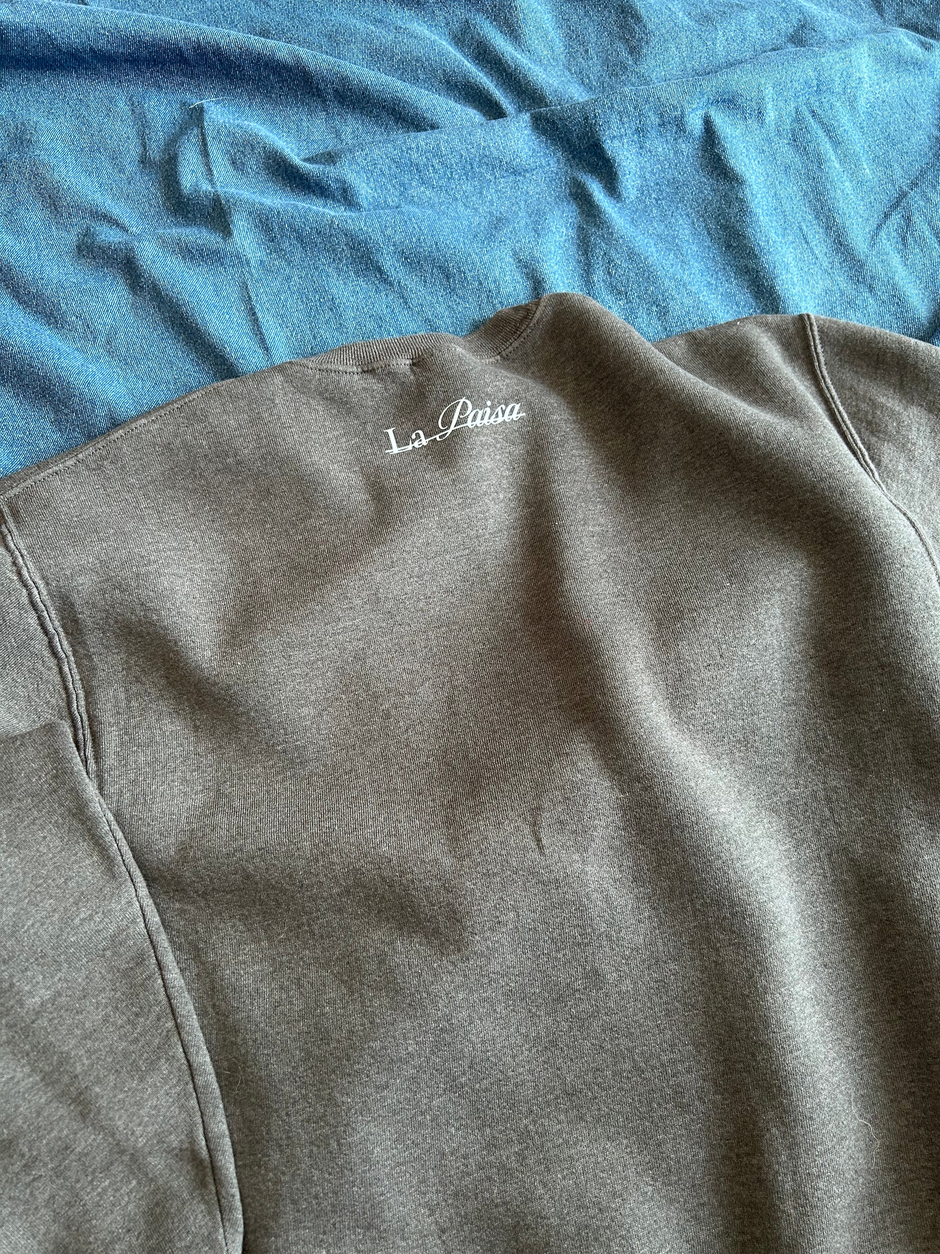 Grey Tie Sweater
