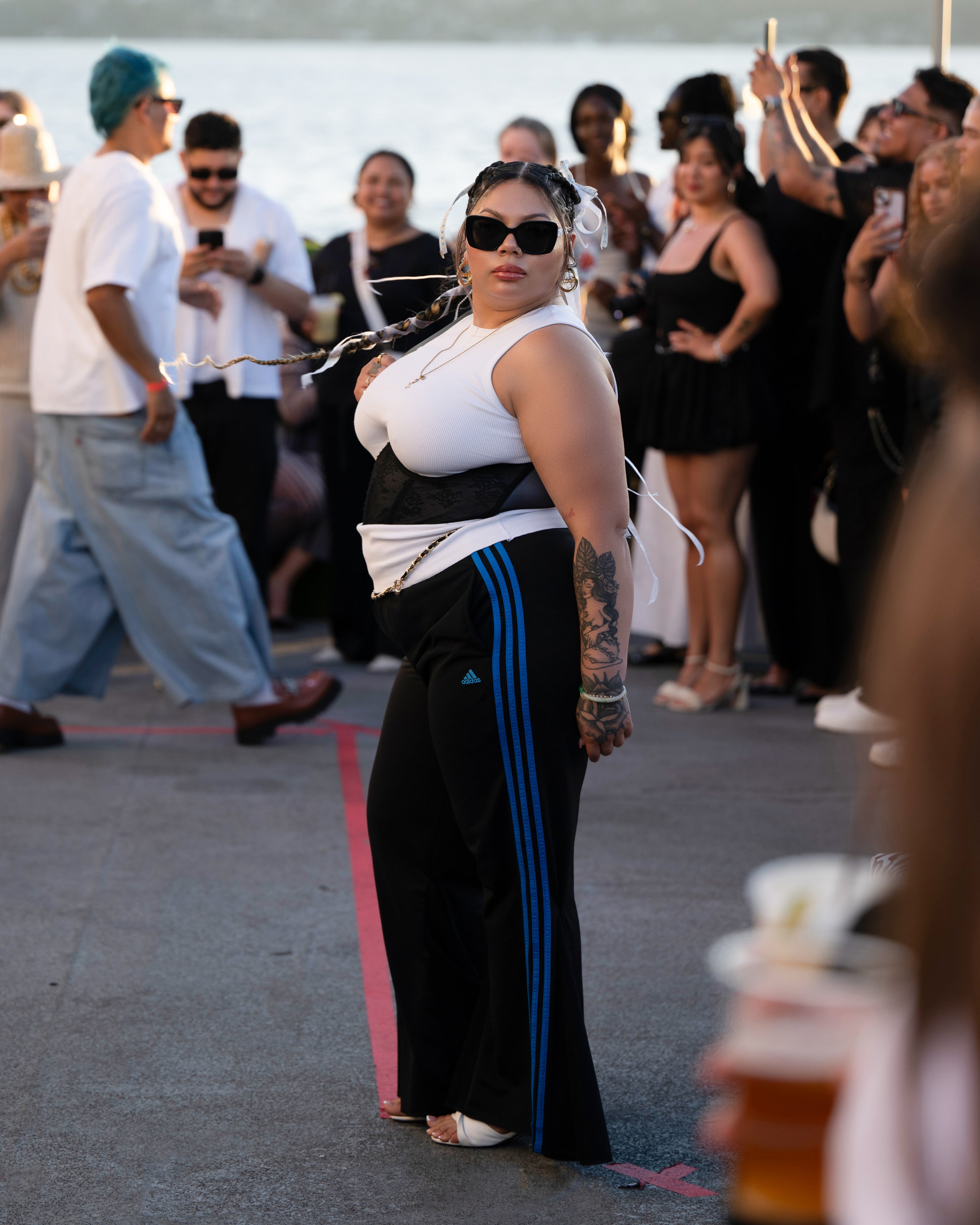 Adidas Track Wide Leg Pants